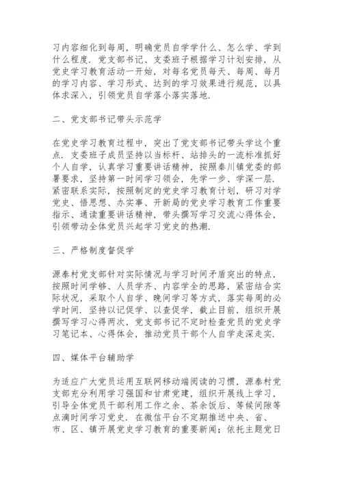 村党史学习教育总结.docx