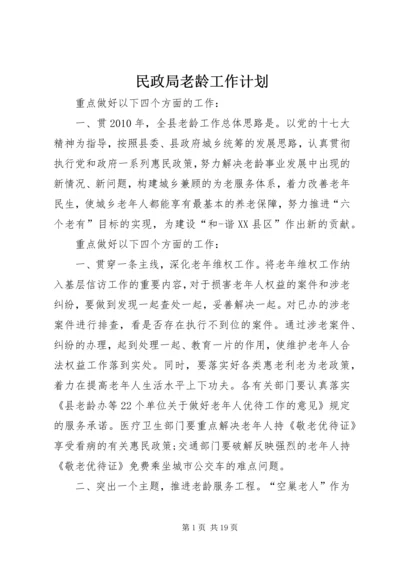 民政局老龄工作计划.docx