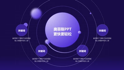 紫色简约风列表关系PPT单页