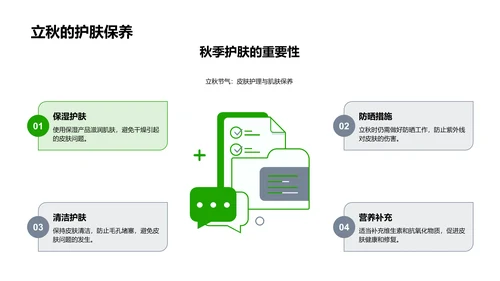 立秋养生策略PPT模板