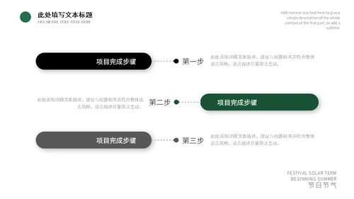 森系绿叶之立夏通用PPT模板