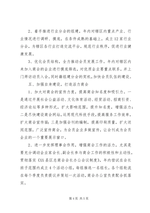 总商会（工商联）工作计划.docx