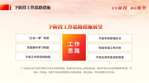 红金风党建工作汇报干部工作汇报述职报告党课ppt模板工作总结