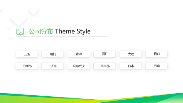 绿色大气企业公司宣传简介介绍动态PPT模板