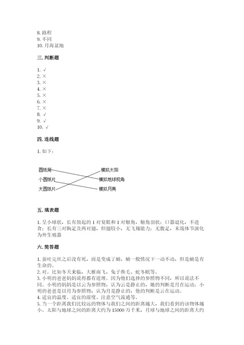 教科版科学三年级下册 期末测试卷word.docx