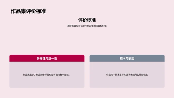 美术作品集策略教学PPT模板