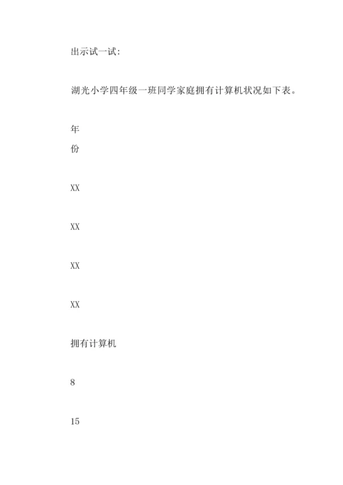 折线统计图教学方案.docx