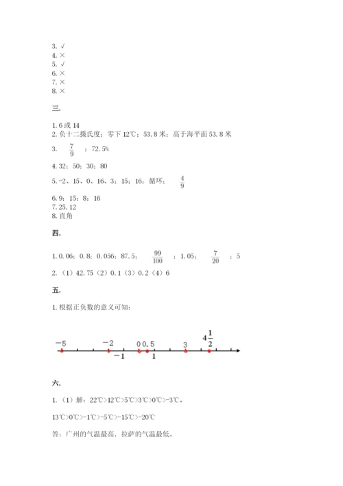 苏教版数学六年级下册试题期末模拟检测卷【基础题】.docx