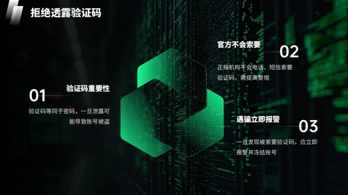 绿色科技风网络安全宣传周科普讲座PPT模板