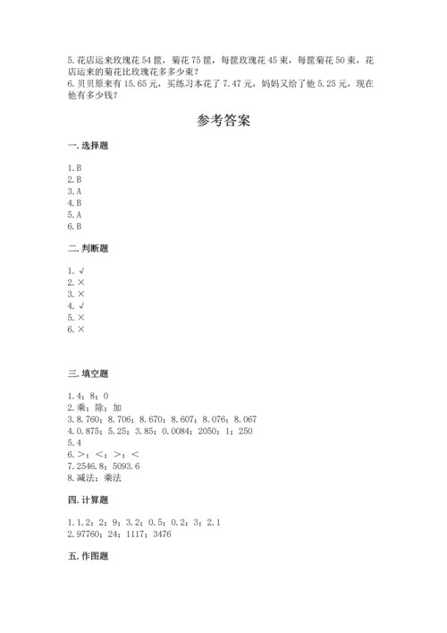 人教版四年级下册数学期末测试卷含答案【预热题】.docx