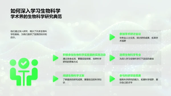 生物科学讲座PPT模板