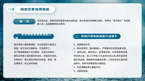 防洪防汛安全教育主题学习PPT模板
