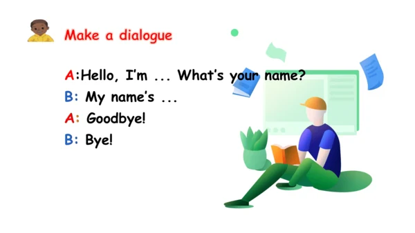 Unit 1 Hello! Part B Let's talk 课件(共17张PPT)