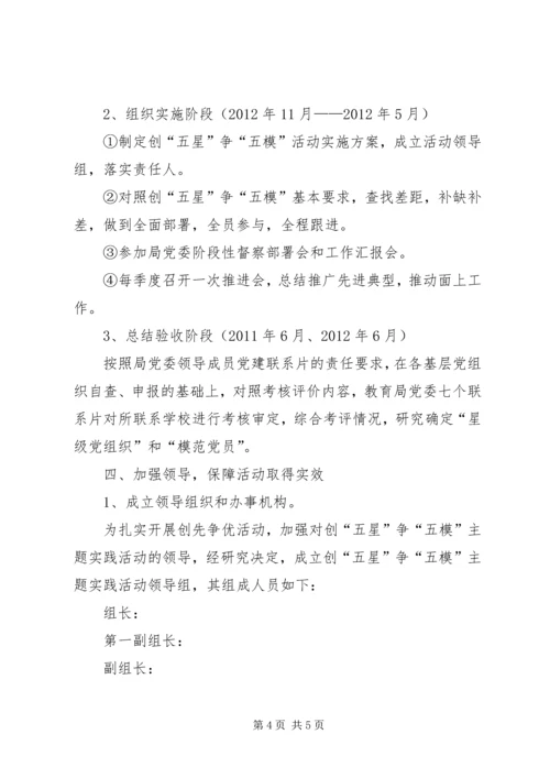 教育局党委活动实施意见.docx