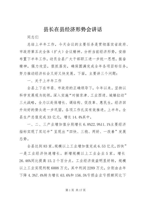 县长在县经济形势会讲话.docx