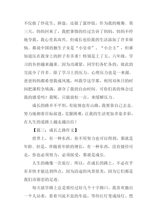 成长之路作文600字.docx