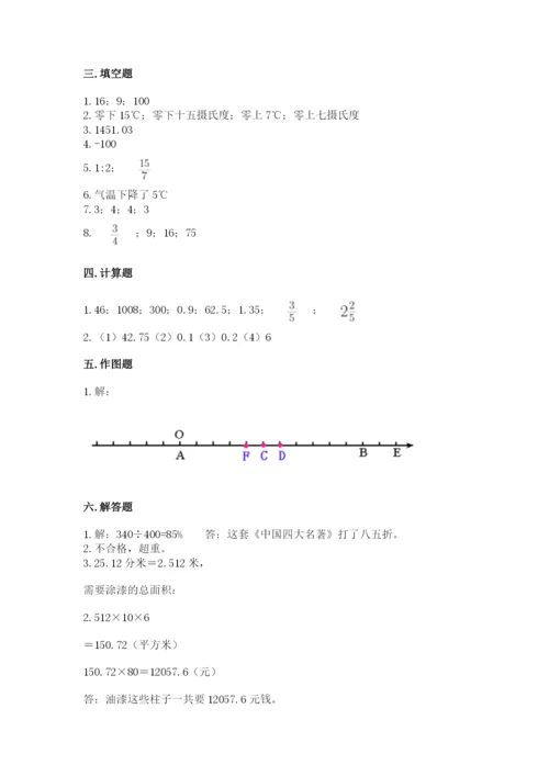 人教版六年级下册数学期末测试卷含答案解析.docx