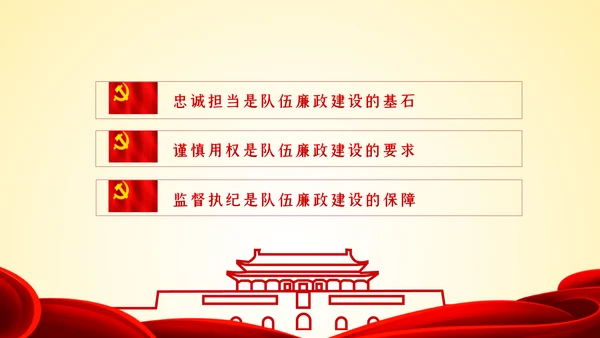 以忠诚担当的干劲加强队伍党风廉政建设PPT党课