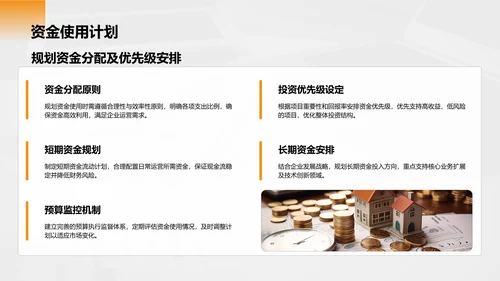 橙色商务风财务金融商业计划书PPT模板