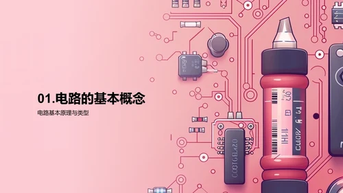 电路理论及应用PPT模板
