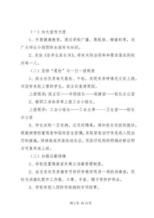 预防水痘传染病工作应急预案 (5).docx