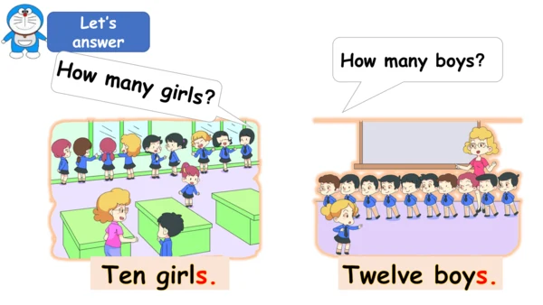 Module 5 Unit 2 Nine girls（课件）-2023-2024学年三年级英语上册同