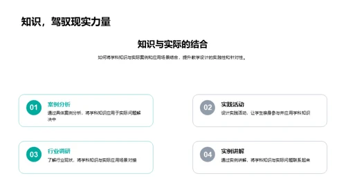 学科知识的教学策略