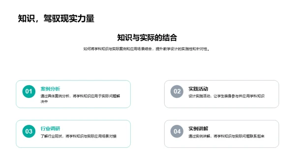 学科知识的教学策略