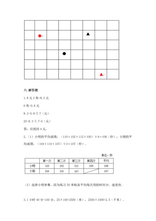 人教版四年级下册数学期末测试卷（黄金题型）word版.docx