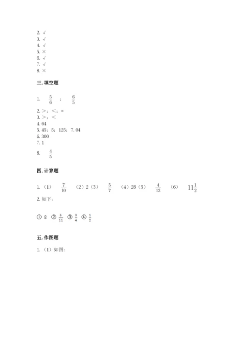 人教版六年级上册数学期中考试试卷含完整答案【名校卷】.docx