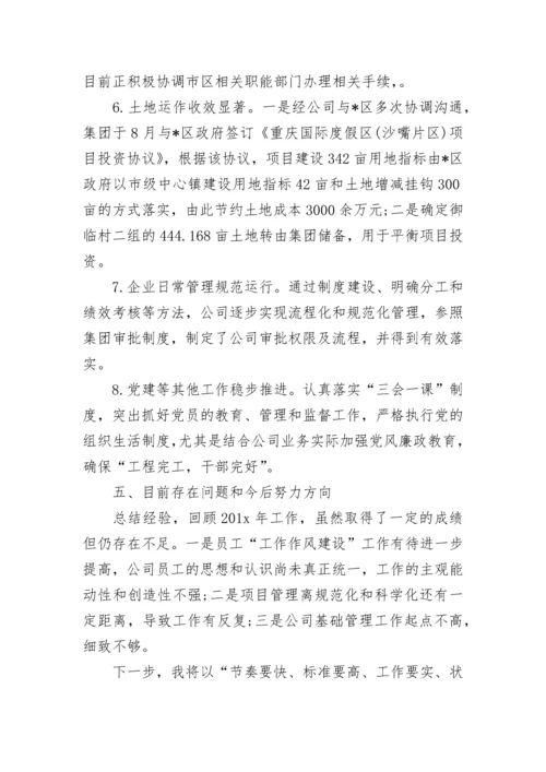 总经理工作总结与计划.docx