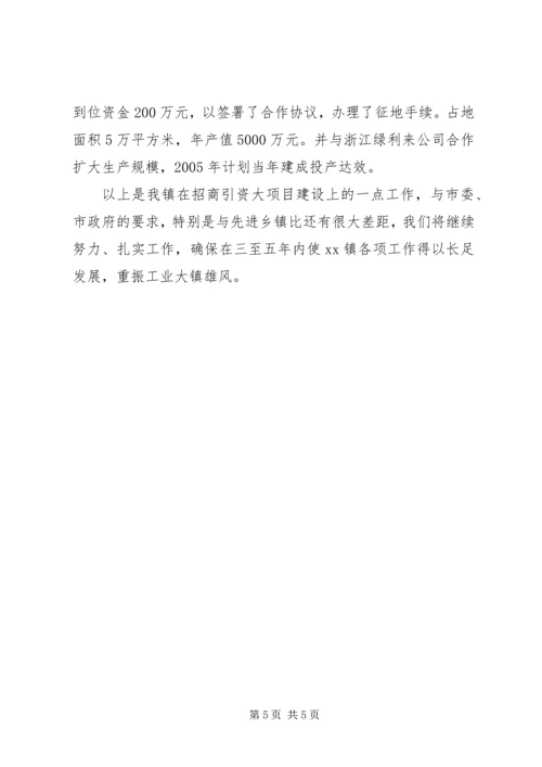 乡镇招商引资典型经验讲话材料.docx