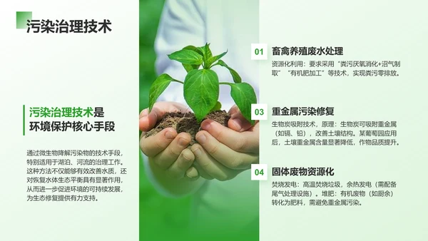 绿色商务风环境污染现状分析与治理PPT模板