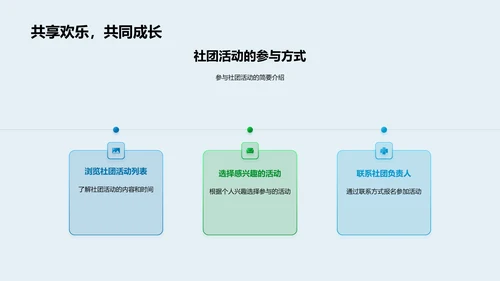 社团介绍与招新PPT模板