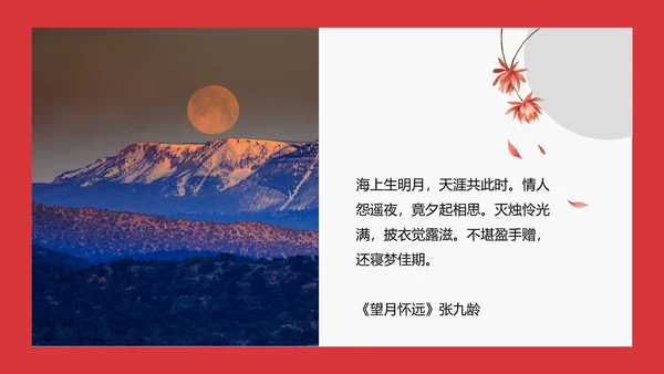 欢度中秋茶话会PPT模板