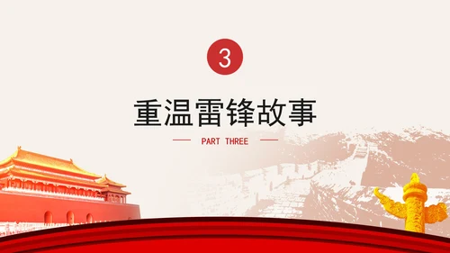3月5日学雷锋纪念日主题班会PPT课件