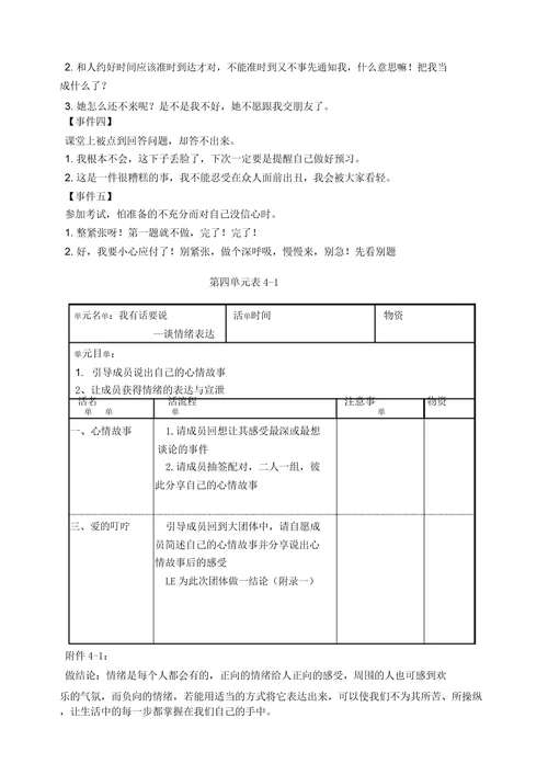 情绪管理团体心理辅导