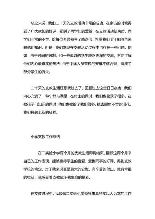 爱心支教工作总结.docx
