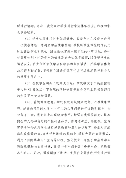 学校体卫工作自查报告 (4).docx