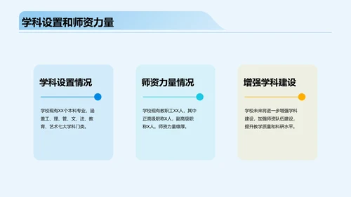 蓝色插画卡通开学典礼PPT模板