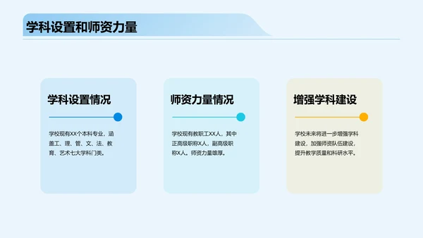 蓝色插画卡通开学典礼PPT模板