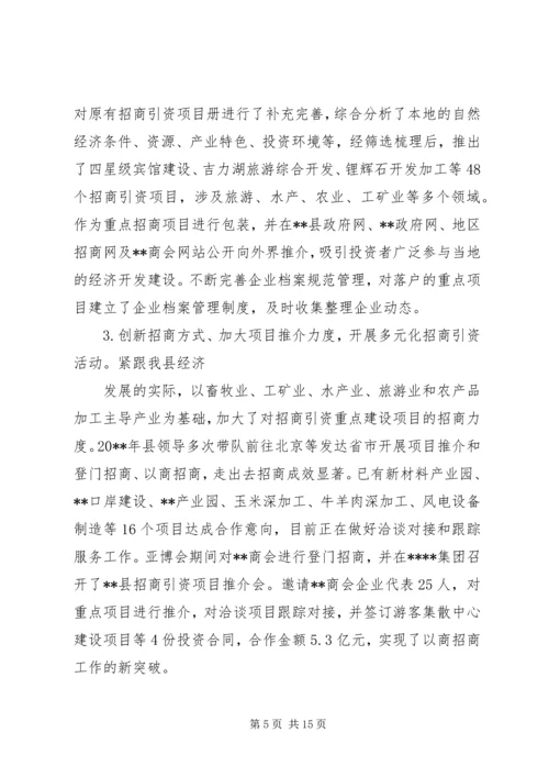 招商引资年终个人工作总结及计划.docx