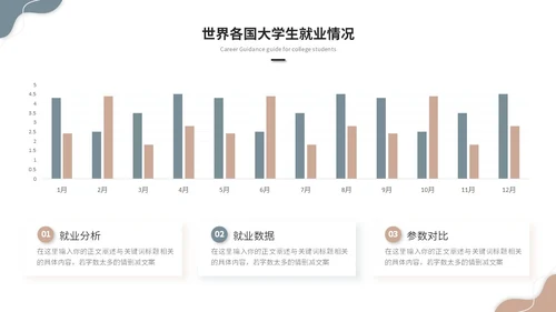 简约莫兰迪风大学生就业指导培训ppt模板
