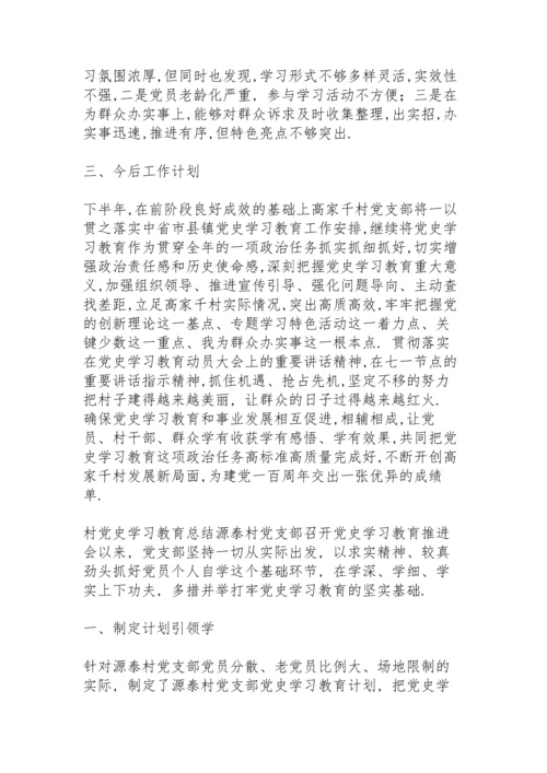 村党史学习教育总结.docx