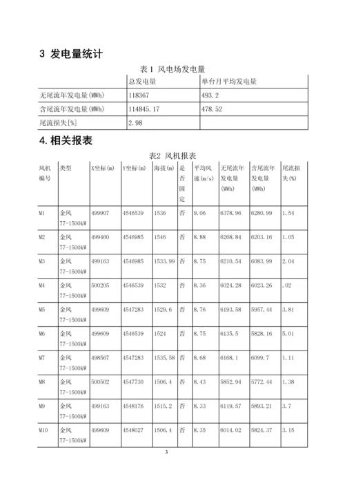 《风电场规划与设计》课程设计报告.docx
