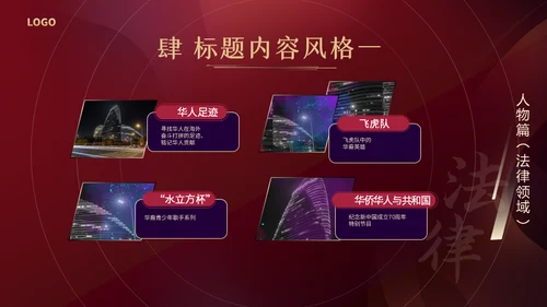 红色颁奖晚会年度盛典通用PPT模板