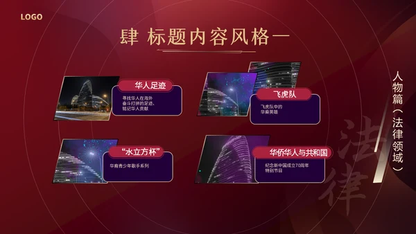 红色颁奖晚会年度盛典通用PPT模板