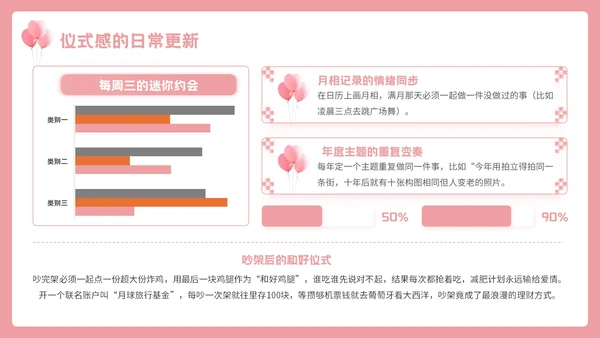 粉色3D七夕浪漫约会策划PPT模板