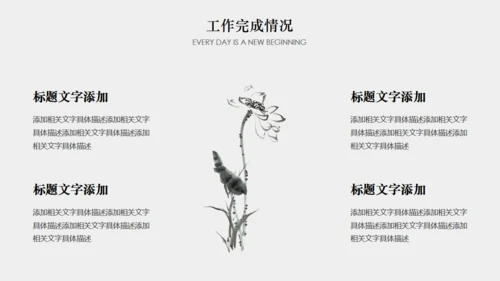年终梦想年终汇报中国风通用PPT模板