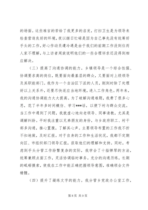乡镇基层挂职工作总结.docx
